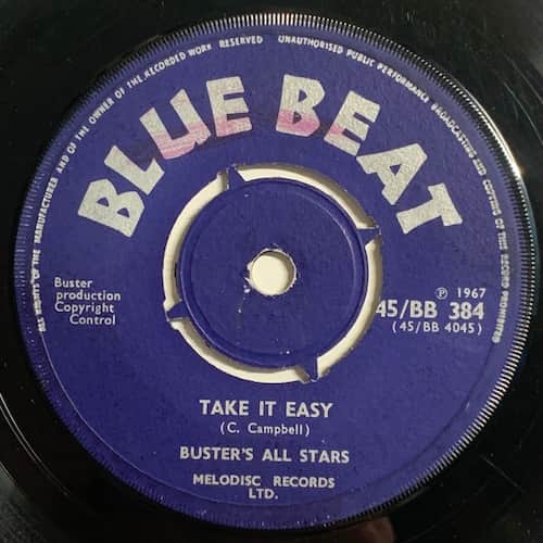 Prince Buster's All Stars – Take It Easy / Why Must I Cry