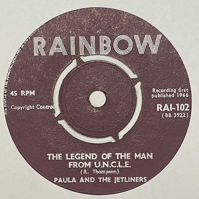 Paula And The Jetliners - The Great Pretender / The Legend Of The Man From U.N.C.L.E. picture 2
