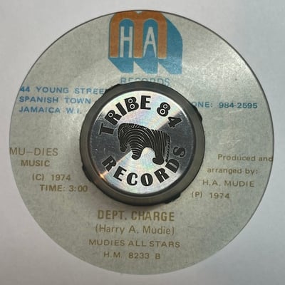 Lennie Hibbert, Mudies All Stars - Magarets Dream / Dept. Charge picture 2