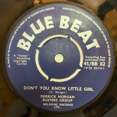 Derrick Morgan, Basil Gabbidon, Buster's Group - Don't You Know Little Girl / Hully Gully Miss Molly picture 2