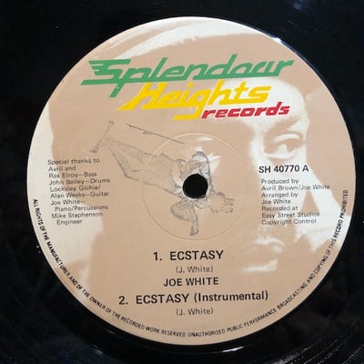 Joe White - Pack Up Your Troubles / Ecstasypicture