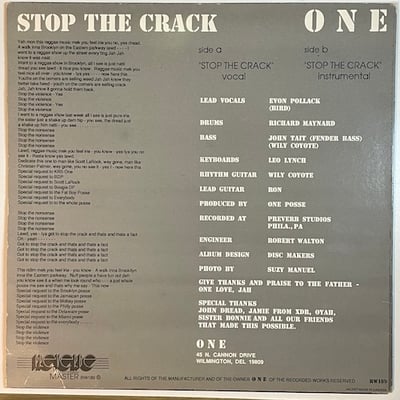 One - Stop The Crack picture 2