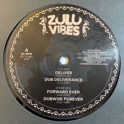 Marcus Gad, Guru Pope, Zulu Vibes - Deliver / Forward Ever picture 2