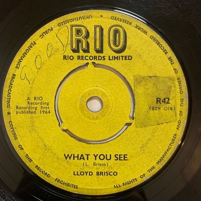 Lloyd Briscoe - Fabulous Eyes / What You See picture 2