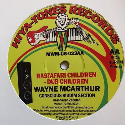 Wayne McArthur, Conscious Riddim Section - One Love picture 2