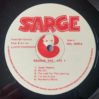 Lloyd Charmers - Reggae Sax Vol 1 picture 4