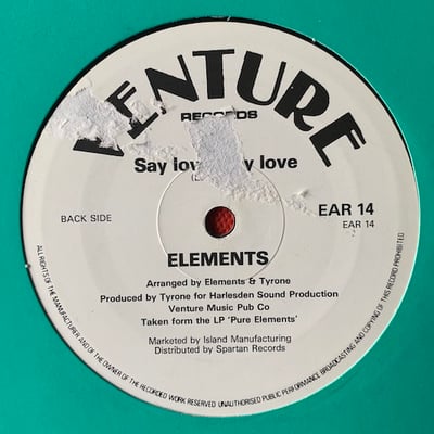 Elements - Crappy Song / Say Love, Say Love picture 3