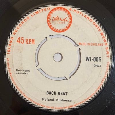 Roy & Millie, Roland Alphonso - We'll Meet / Back Beat picture 2