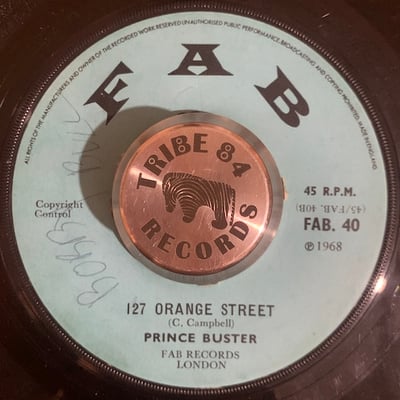 Prince Buster's All Stars - Roughrider / 127 Orange Street picture 2