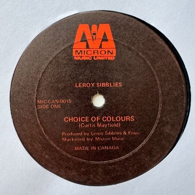 Leroy Sibbles - Choice Of Colours / Freedom Line picture 3
