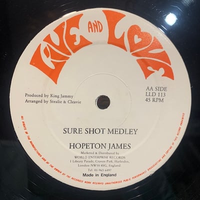 Nitty Gritty, Hopeton James - Letting Off Steam / Sure Shot Melody picture 2