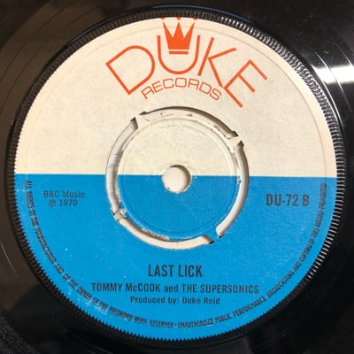 Alton Ellis, Tommy McCook & The Supersonics - Remember That Sunday / Last Lick picture 2