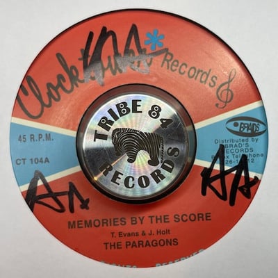 The Paragons - My Number One / Memories By The Score picture 2