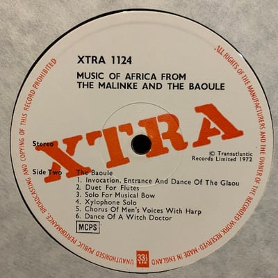 Mandinka, Baoulé - Music Of Africa From The Malinké And The Baoulé picture 3