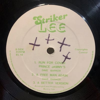 Dave Barker - Get High Everybody / Run For Cover Prince Jammy's picture 2