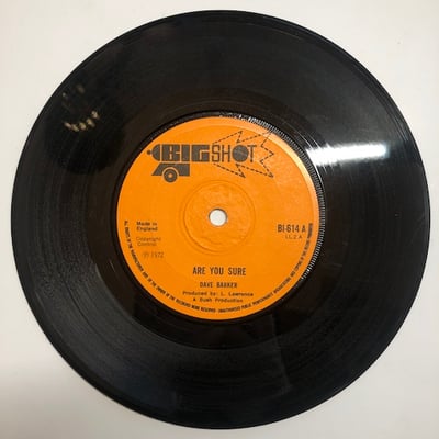 Dave Barker - Are You Sure / I Don't Know Why picture 3