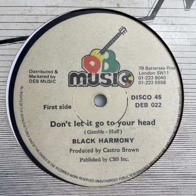 Black Harmony - Don't Let It Go To Your Head picture 3