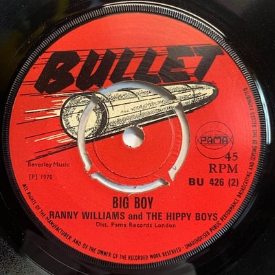 Ranford "Rannie Bop" Williams, The Hippy Boys - Summer Place / Big Boy picture 2