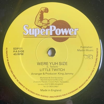 Little Twitch, Lieutenant Stitchie - Devil Send You Come / Were Yuh Size picture 2