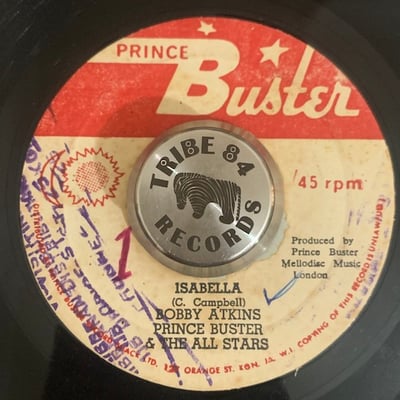Bobby Aitken, Prince Buster's All Stars, Bobby Aitken, Prince Buster's All Stars - Never Never / Isabella picture 2