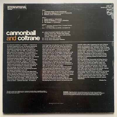 Cannonball Adderley, John Coltrane - Cannonball And Coltrane picture 2