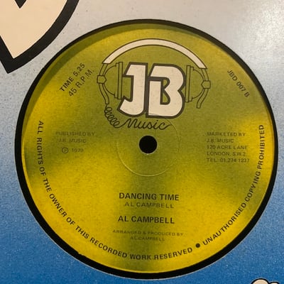 Al Campbell - Just One Dance / Dancing Time picture 4
