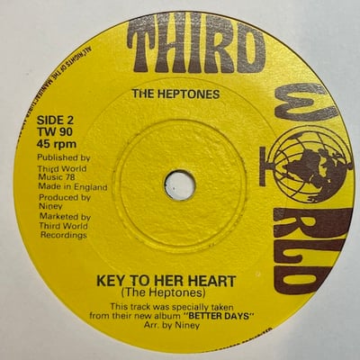 The Heptones - Mr Do Over Man Song / Key To Her Heart picture 2