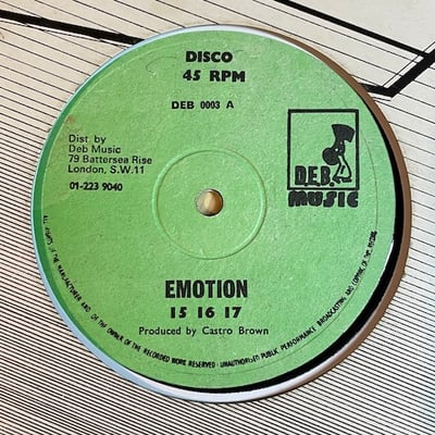 15 16 17, Dennis Bovell - Emotion / Castro Brown Speaks To Dennis Bovell picture 2