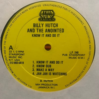 Bill Hutchinson, The Anointed - Know It And Do It picture 3