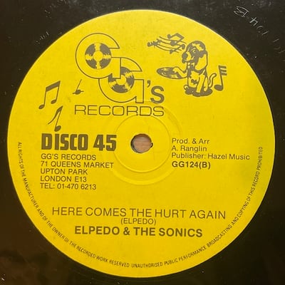 Carlton Livingston, Elpedo And The Sonics - Children Of The Mountain Top / Here Comes The Hurt Again picture 2