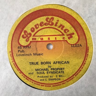 Michael Prophet, Toyan - True Born African / What A Bam Bam picture 4