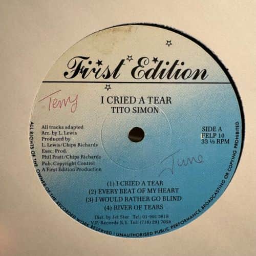 Tito Simon – I Cried A Tear