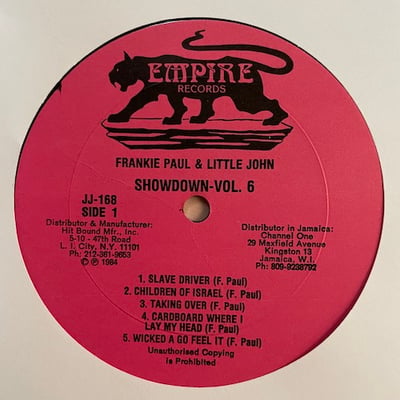 Frankie Paul, Little John - Show-Down Vol. 6 picture 3