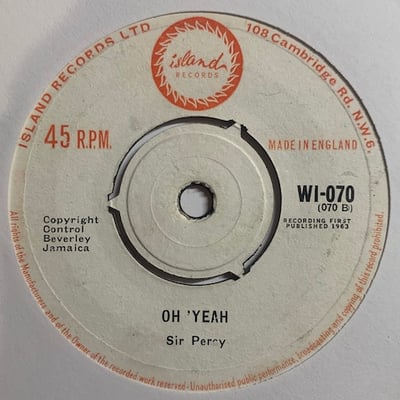 Jimmy Cliff, Sir Percy - King Of Kings / Oh 'Yeah picture 2