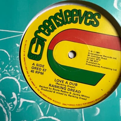 Ranking Dread - Love A Dub picture 2