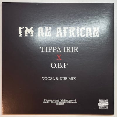 Tippa Irie, O.B.F. - I'm An African picture 2