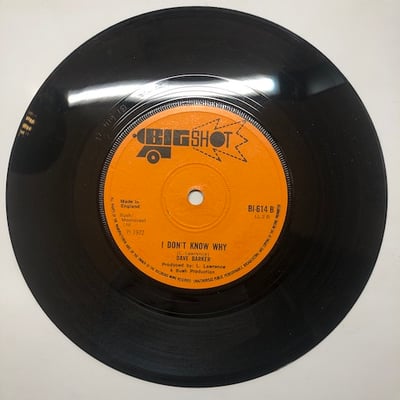 Dave Barker - Are You Sure / I Don't Know Why picture 4