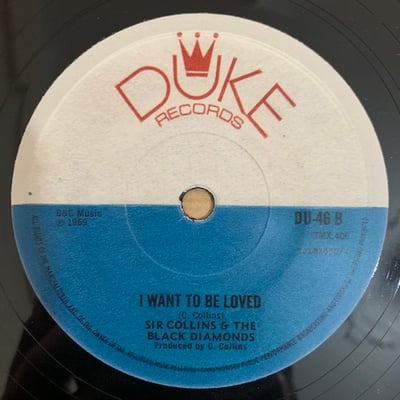 Sir Collins & The Black Diamonds - Black Panther / I Want To Be Loved picture 2