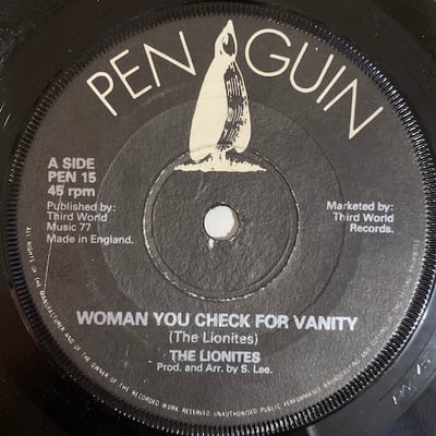 The Lionites - Woman You Check For Vanitypicture