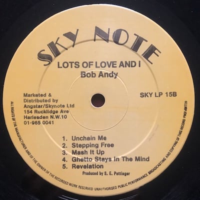 Bob Andy - Lots Of Love And I picture 4