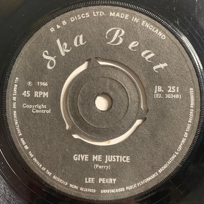 Lee Perry - The Woodman / Give Me Justice picture 2