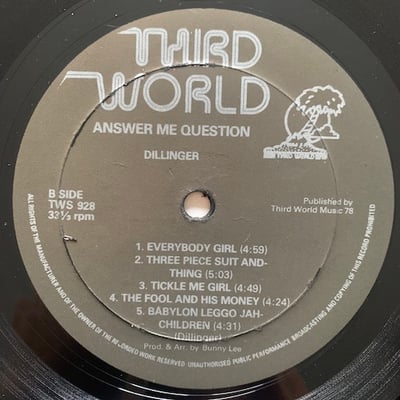 Dillinger - Answer Me Question picture 4