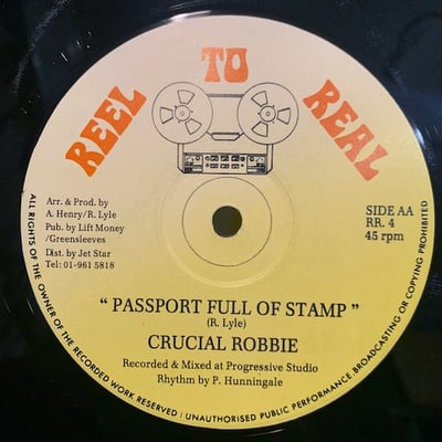 Crucial Robbie - Love Black Woman / Passport Full Of Stamp picture 2