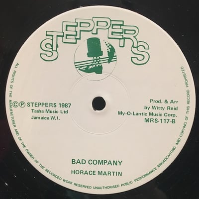 Horace Martin - Fe Me Corn / Bad Company picture 2