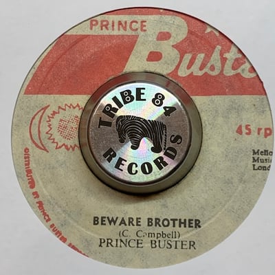 Prince Buster's All Stars, Raymond Harper, Prince Buster - African Blood / Beware Brother picture 2