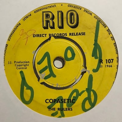 The Rulers - Copasetic / Too Late picture 2