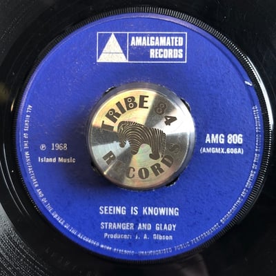 Stranger & Gladdy, Roy Shirley - Seeing Is Knowning / Music Is The Key picture 3