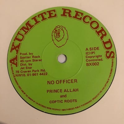 Prince Alla, Coptic Roots - No Officerpicture