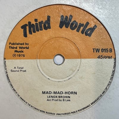 I-Roy, Lennox Brown - Mr. Benwood Dick / Mad-Mad-Horn picture 2