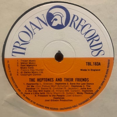 Various - The Heptones & Their Friends - Meet The Now Generation! picture 4